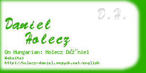 daniel holecz business card